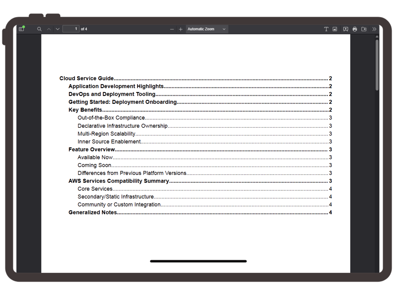 Cloud Service Guide Screenshot