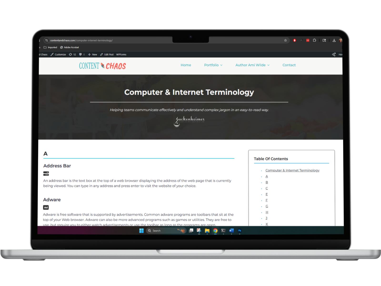 Computer and IT Terminology Screenshot