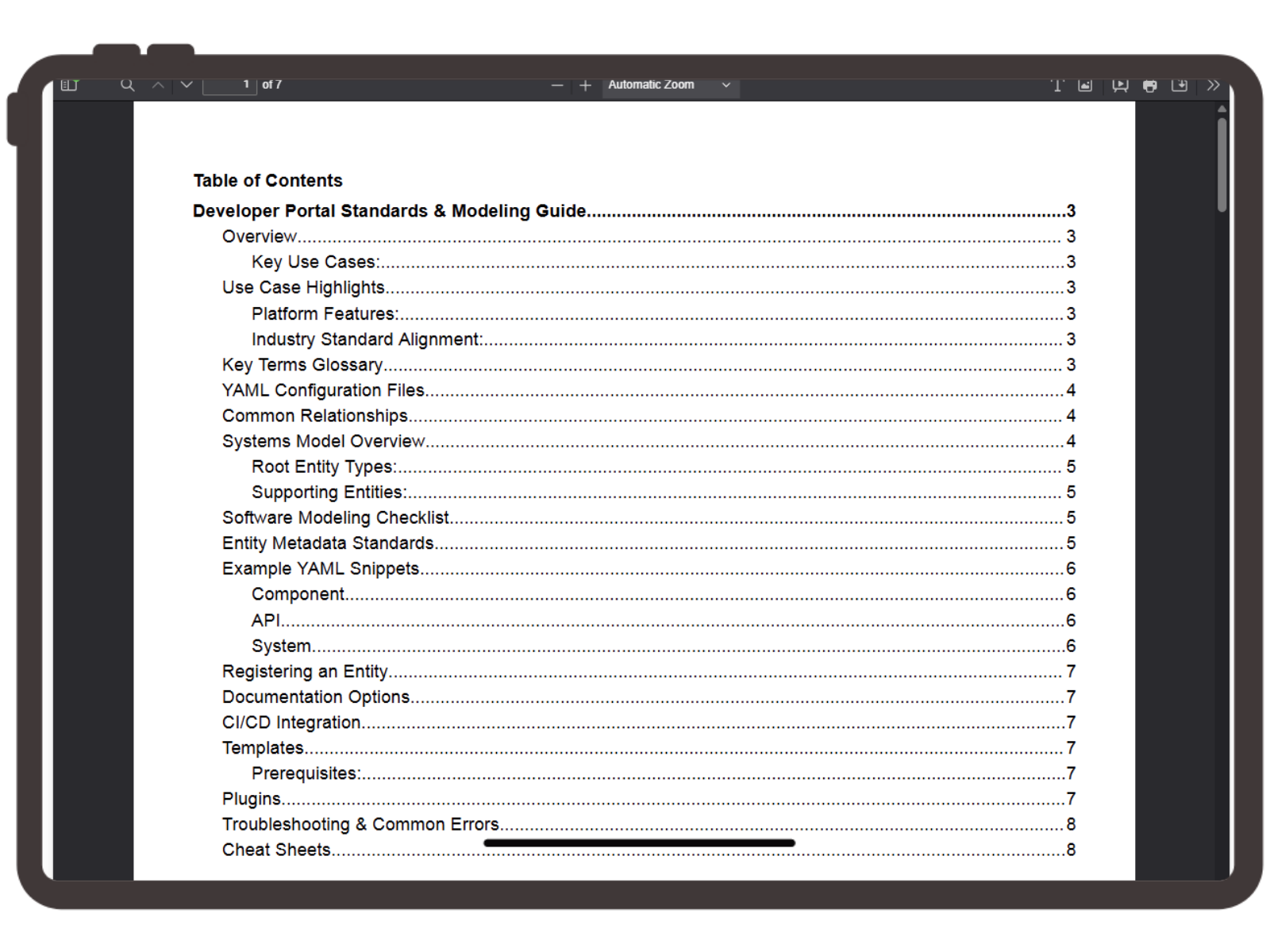 IDP Style Guide Screenshot